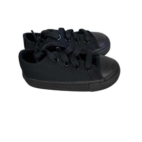 Converse Chuck Taylor All Star Lo Sneaker Baby / Toddler Black Size 6 New - Picture 2 of 6